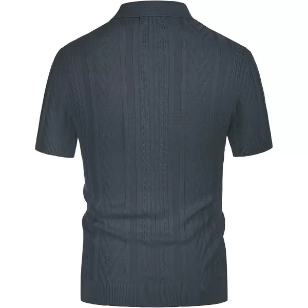 PJ PAUL JONES Mens Knitted Polo Shirt Short Sleeve Knit Texture Shirt Men Knitting Golf T Shirts