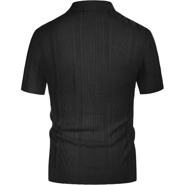 PJ PAUL JONES Mens Knitted Polo Shirt Short Sleeve Knit Texture Shirt Men Knitting Golf T Shirts