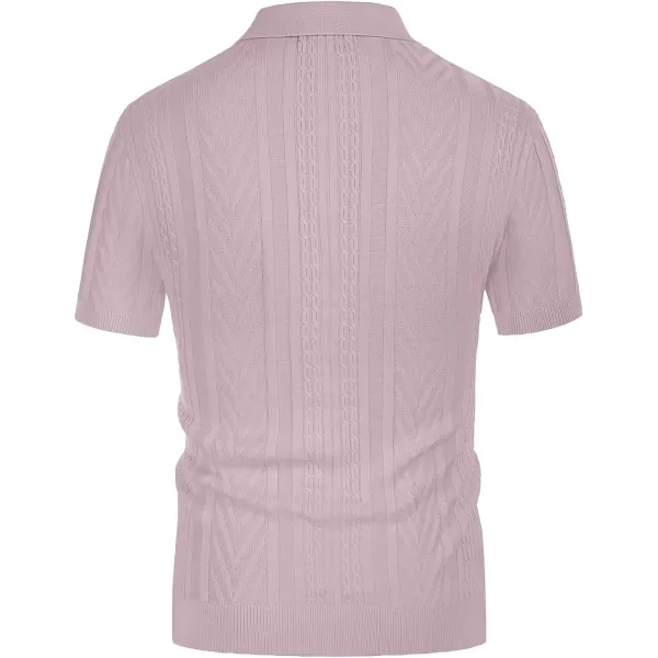 PJ PAUL JONES Mens Knitted Polo Shirt Short Sleeve Knit Texture Shirt Men Knitting Golf T Shirts
