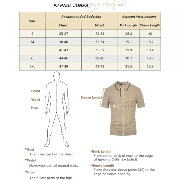 PJ PAUL JONES Mens Knitted Polo Shirts Short Sleeve Texture Summer Polo T Shirt Casual Pullover Polo Shirt