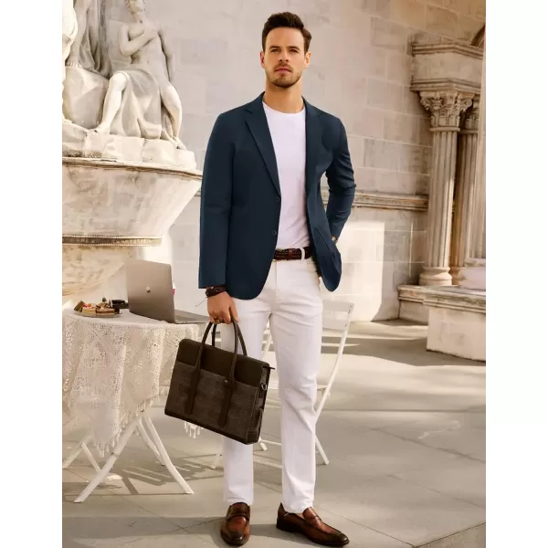 PJ PAUL JONES Men's Lightweight Sport Coat Casual Blazer Two Button Suit Jacket Regular Fit Sportcoat Machine Washable