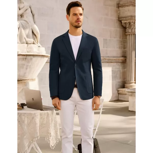 PJ PAUL JONES Men's Lightweight Sport Coat Casual Blazer Two Button Suit Jacket Regular Fit Sportcoat Machine Washable