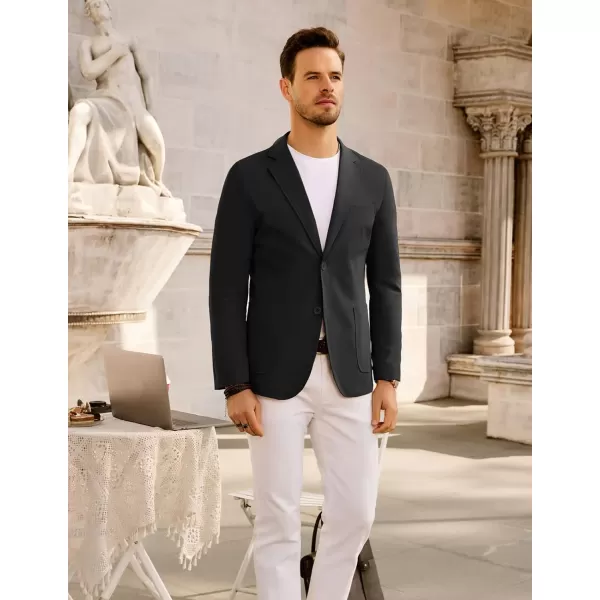 PJ PAUL JONES Men's Lightweight Sport Coat Casual Blazer Two Button Suit Jacket Regular Fit Sportcoat Machine Washable