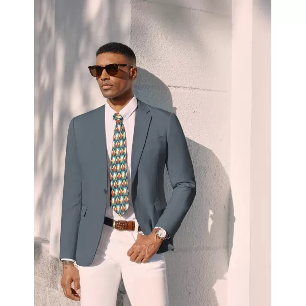 PJ PAUL JONES Men's Lightweight Sport Coat Casual One Button Blazer Breathable Sportcoat