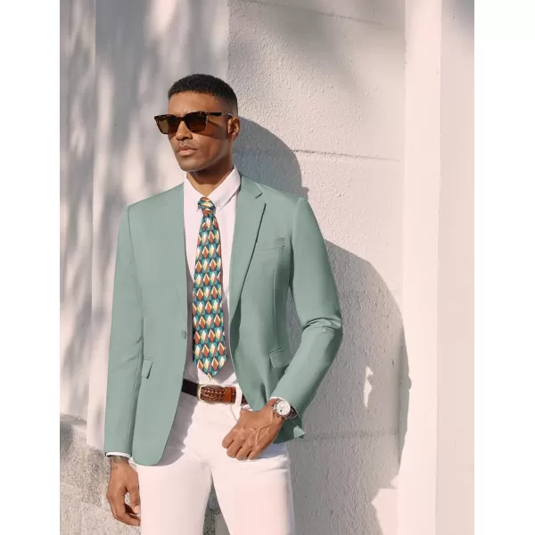 PJ PAUL JONES Men's Lightweight Sport Coat Casual One Button Blazer Breathable Sportcoat