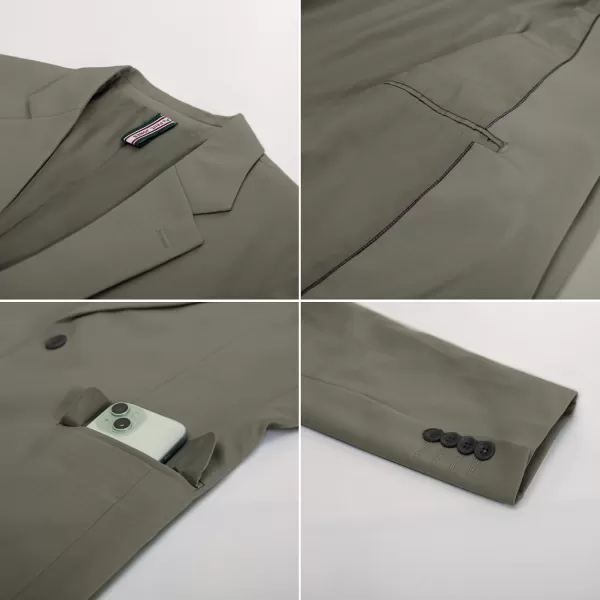 PJ PAUL JONES Men's Lightweight Sport Coat Casual One Button Blazer Breathable Sportcoat