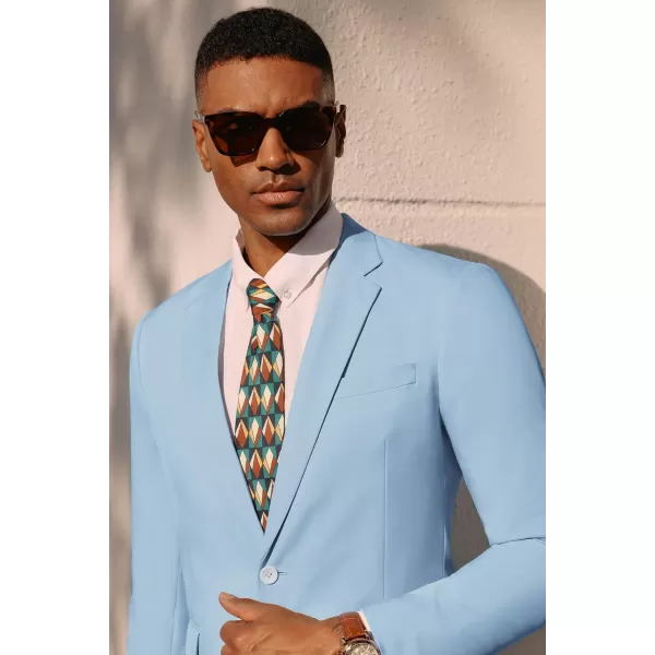 PJ PAUL JONES Men's Lightweight Sport Coat Casual One Button Blazer Breathable Sportcoat