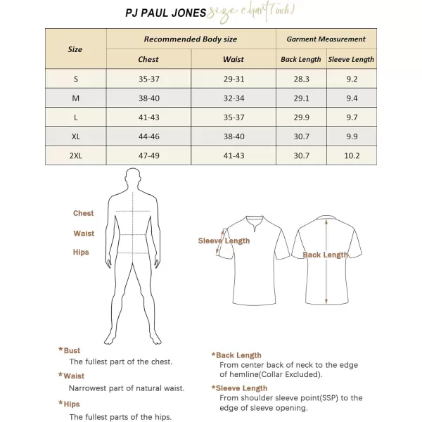 PJ PAUL JONES Men's Linen Shirts Short Sleeve Casual Button Down Shirts Summer Beach Shirt with Pocket