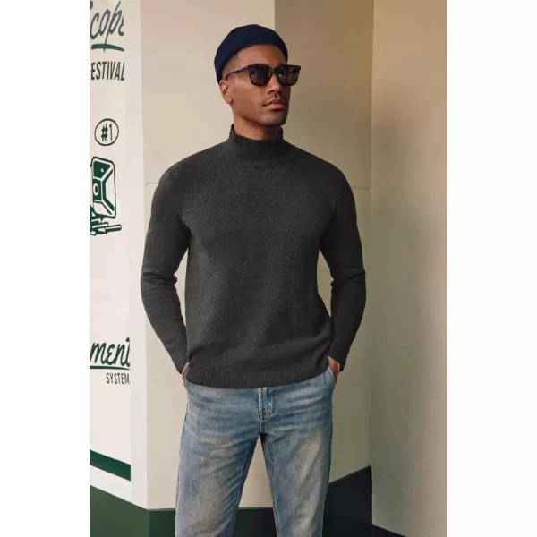 PJ PAUL JONES Men's Mock Turtleneck Sweater Long Sleeve Undershirts Wool Blend Pullover Sweaters