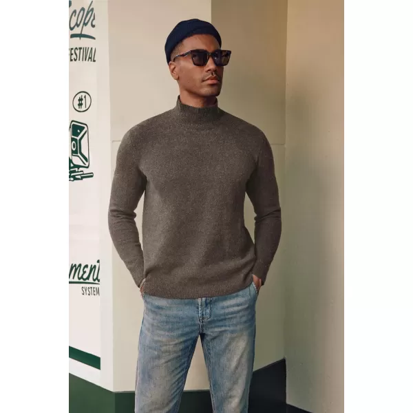 PJ PAUL JONES Men's Mock Turtleneck Sweater Long Sleeve Undershirts Wool Blend Pullover Sweaters