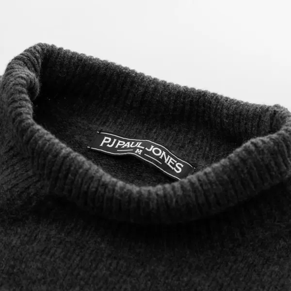 PJ PAUL JONES Men's Mock Turtleneck Sweater Long Sleeve Undershirts Wool Blend Pullover Sweaters