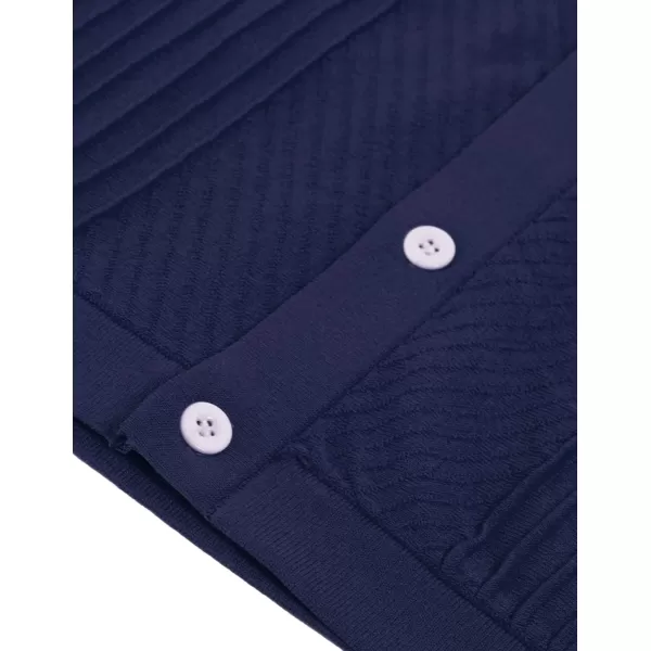 PJ PAUL JONES Men's Polo Shirt Button Down Knit Shirt Casual Summer Beach Golf Polo