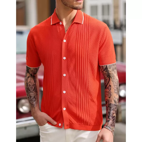 PJ PAUL JONES Men's Polo Shirt Button Down Knit Shirt Casual Summer Beach Golf Polo