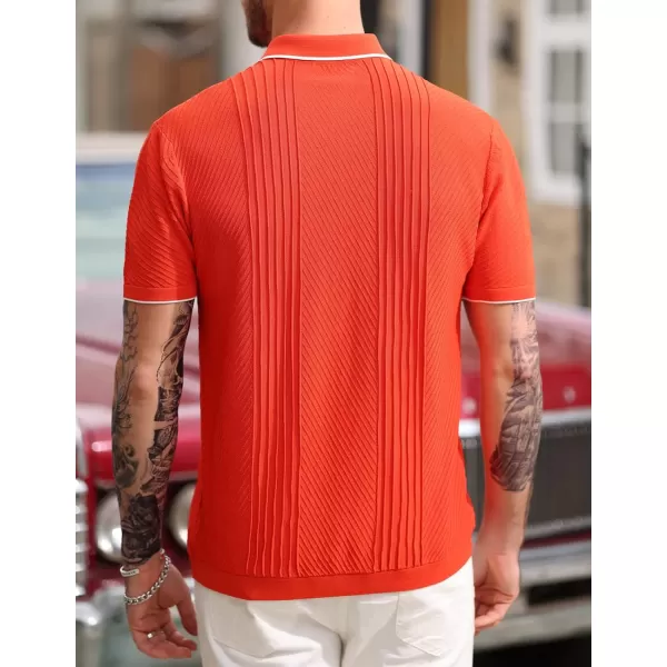 PJ PAUL JONES Men's Polo Shirt Button Down Knit Shirt Casual Summer Beach Golf Polo