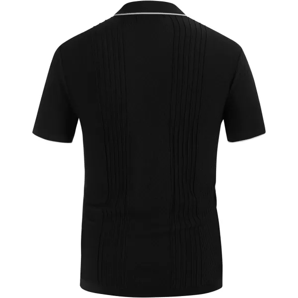 PJ PAUL JONES Men's Polo Shirt Button Down Knit Shirt Casual Summer Beach Golf Polo