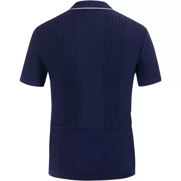 PJ PAUL JONES Men's Polo Shirt Button Down Knit Shirt Casual Summer Beach Golf Polo
