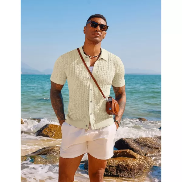 PJ PAUL JONES Men's Polo Shirt Hollowed-Out Textured Casual Knitted Golf Shirt