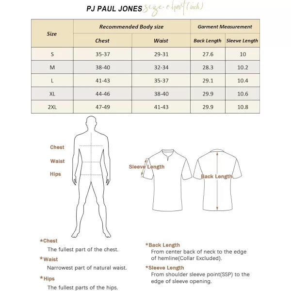 PJ PAUL JONES Men's Polo Shirt Hollowed-Out Textured Casual Knitted Golf Shirt