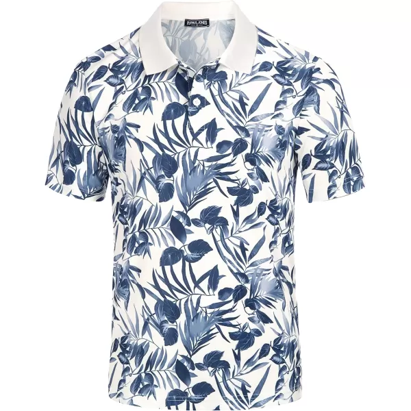 PJ PAUL JONES Mens Polo Shirt Short Sleeve Performance Golf Polo Shirts Daily CasualWear
