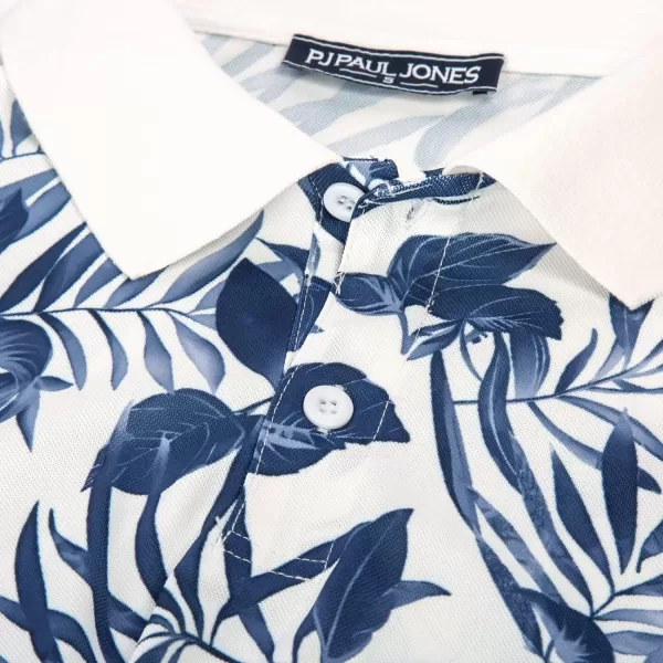 PJ PAUL JONES Mens Polo Shirt Short Sleeve Performance Golf Polo Shirts Daily CasualWear
