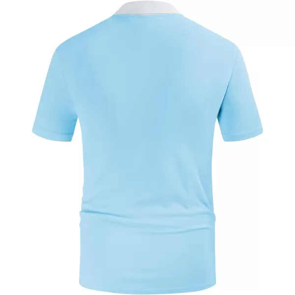 PJ PAUL JONES Mens Polo Shirt Short Sleeve Performance Golf Polo Shirts Daily CasualWear