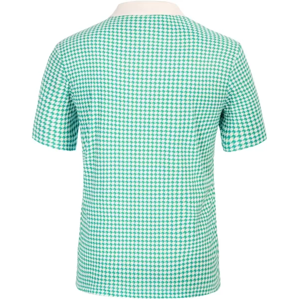 PJ PAUL JONES Mens Polo Shirt Short Sleeve Performance Golf Polo Shirts Daily CasualWear