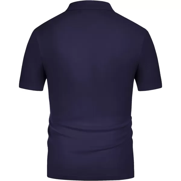 PJ PAUL JONES Men's Polo Shirts Breathable Knit Shirt Vintage Knitted Shirt Short Sleeve Hollowed Out Clothing