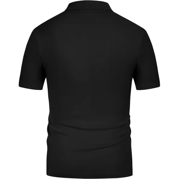 PJ PAUL JONES Men's Polo Shirts Breathable Knit Shirt Vintage Knitted Shirt Short Sleeve Hollowed Out Clothing