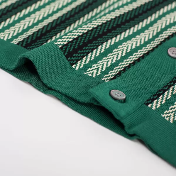 PJ PAUL JONES Men's Polo Shirts Retro Knit Shirt Vintage Striped Shirt