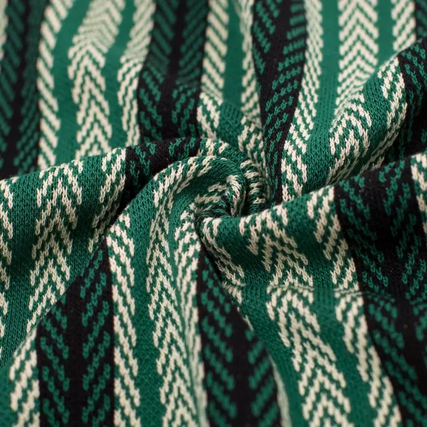 PJ PAUL JONES Men's Polo Shirts Retro Knit Shirt Vintage Striped Shirt