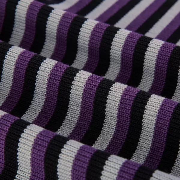 PJ PAUL JONES Men's Polo Shirts Retro Knit Shirt Vintage Striped Shirt