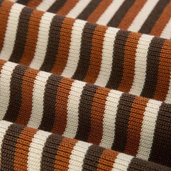 PJ PAUL JONES Men's Polo Shirts Retro Knit Shirt Vintage Striped Shirt