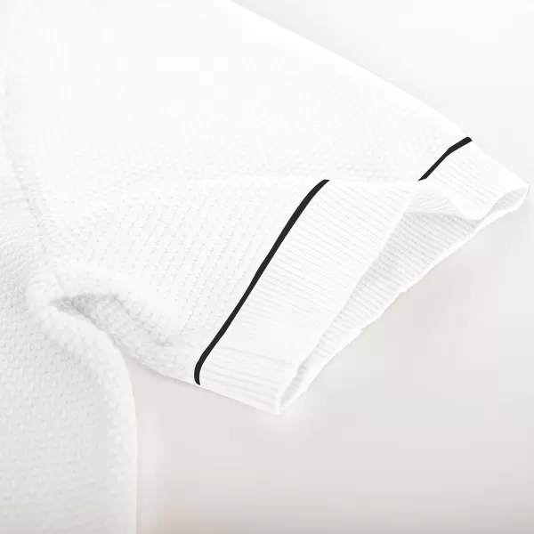 PJ PAUL JONES Mens Polo Shirts Short Sleeve Textured Knit Polo Shirts