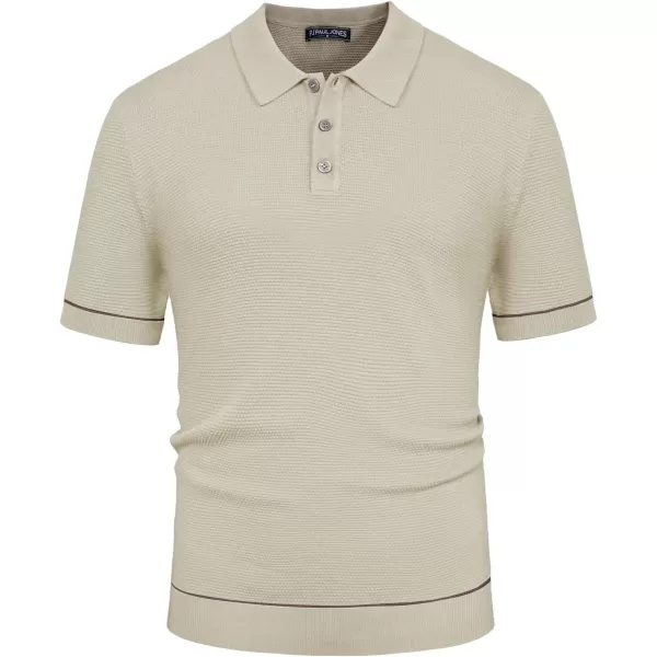 PJ PAUL JONES Mens Polo Shirts Short Sleeve Textured Knit Polo Shirts