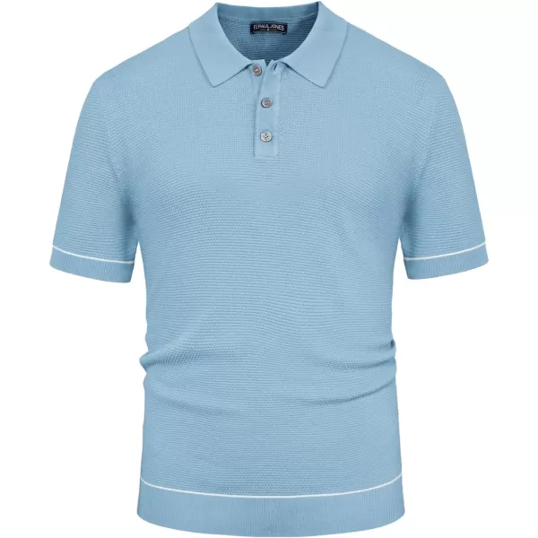 PJ PAUL JONES Mens Polo Shirts Short Sleeve Textured Knit Polo Shirts