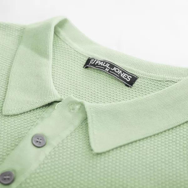 PJ PAUL JONES Mens Polo Shirts Short Sleeve Textured Knit Polo Shirts