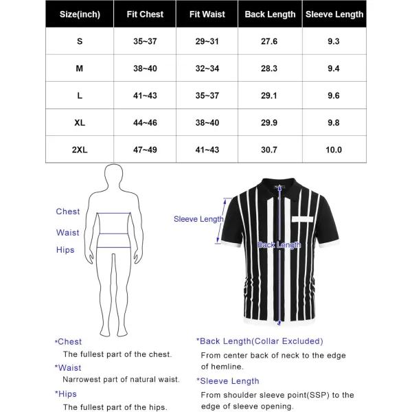 PJ PAUL JONES Mens Polo Shirts Vintage Striped Button Down Knitted Golf Shirts