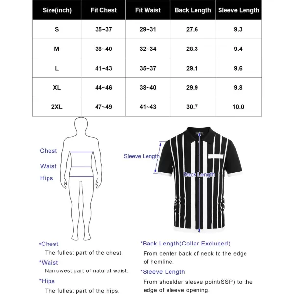 PJ PAUL JONES Mens Polo Shirts Vintage Striped Button Down Knitted Golf Shirts