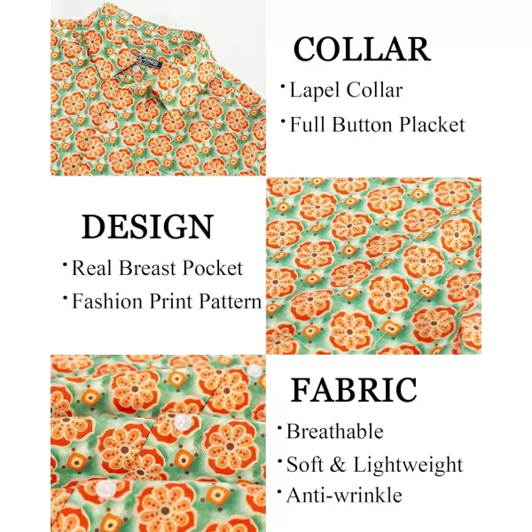 PJ PAUL JONES Mens Shirt Short Sleeve Button Down Tropical Shirts Casual Summer Beach Shirt with Chest Pocket