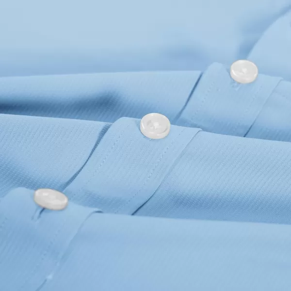 PJ PAUL JONES Mens Short Sleeve Casual Button Down Shirts 4-Way Stretch Travel Dress Shirt