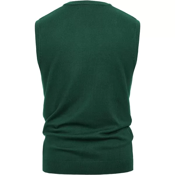 PJ PAUL JONES Men's Soft Argyle Sweater Vest Slim Fit V-Neck Knitted Pullover Vest