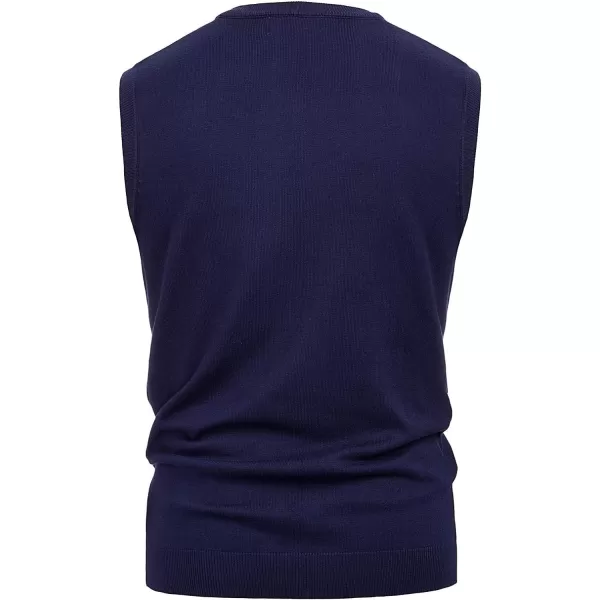 PJ PAUL JONES Men's Soft Argyle Sweater Vest Slim Fit V-Neck Knitted Pullover Vest