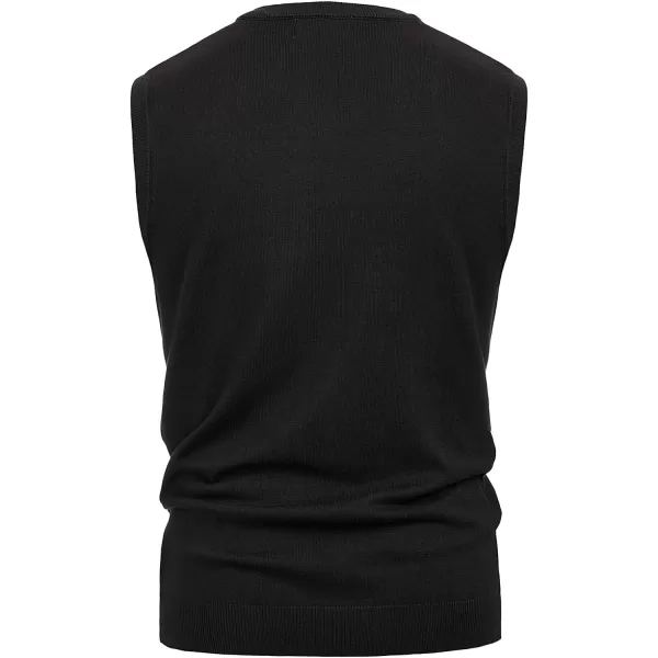 PJ PAUL JONES Men's Soft Argyle Sweater Vest Slim Fit V-Neck Knitted Pullover Vest