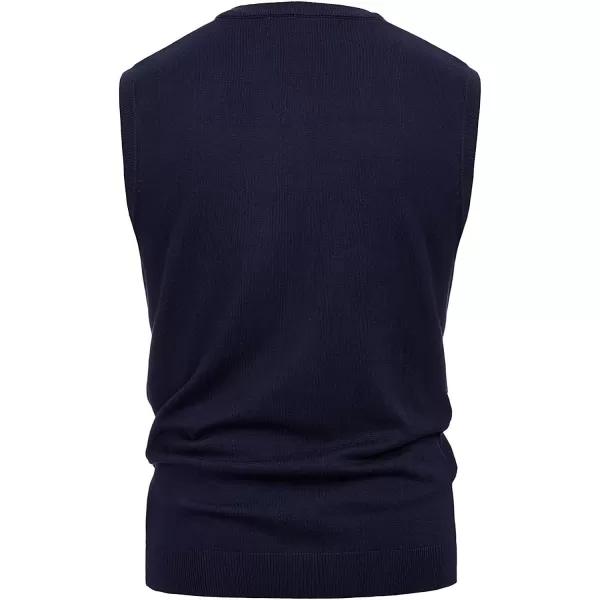 PJ PAUL JONES Men's Soft Argyle Sweater Vest Slim Fit V-Neck Knitted Pullover Vest