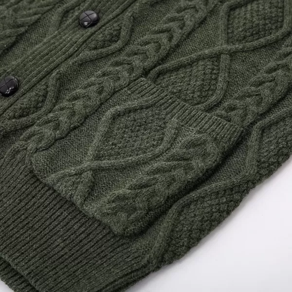 PJ PAUL JONES Men's Sweater Vest V-Neck Sleeveless Cable Knitted Cardigan Vest