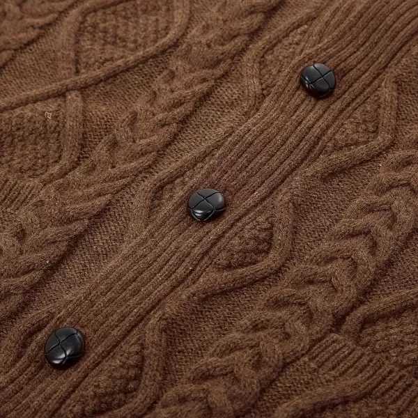 PJ PAUL JONES Men's Sweater Vest V-Neck Sleeveless Cable Knitted Cardigan Vest