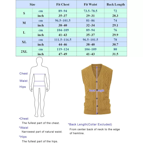 PJ PAUL JONES Men's Sweater Vest V-Neck Sleeveless Cable Knitted Cardigan Vest