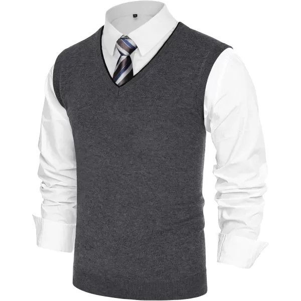 PJ PAUL JONES Mens Sweater Vest Wool Blended Knitted Vest Sweaters V-Neck Sleeveless Pullover Vests