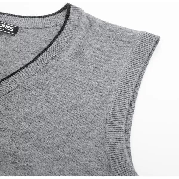 PJ PAUL JONES Mens Sweater Vest Wool Blended Knitted Vest Sweaters V-Neck Sleeveless Pullover Vests