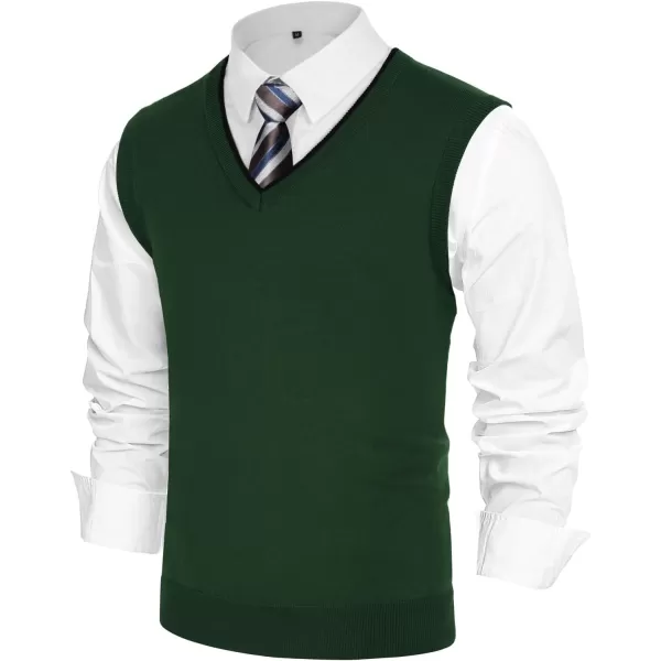 PJ PAUL JONES Mens Sweater Vest Wool Blended Knitted Vest Sweaters V-Neck Sleeveless Pullover Vests